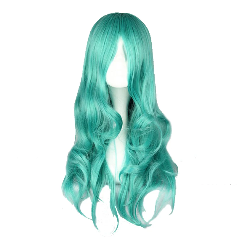 Anime Sailor Moon Neptune Kaiou Michiru Green Long Wave Curly Wig Cosplay Costume Heat Resistant Synthetic Hair Women Wigs
Anime Sailor Moon Neptune Kaiou Michiru Green Long Wave Curly Wig Cosplay Costume Heat Resistant Synthetic Hair Women Wigs