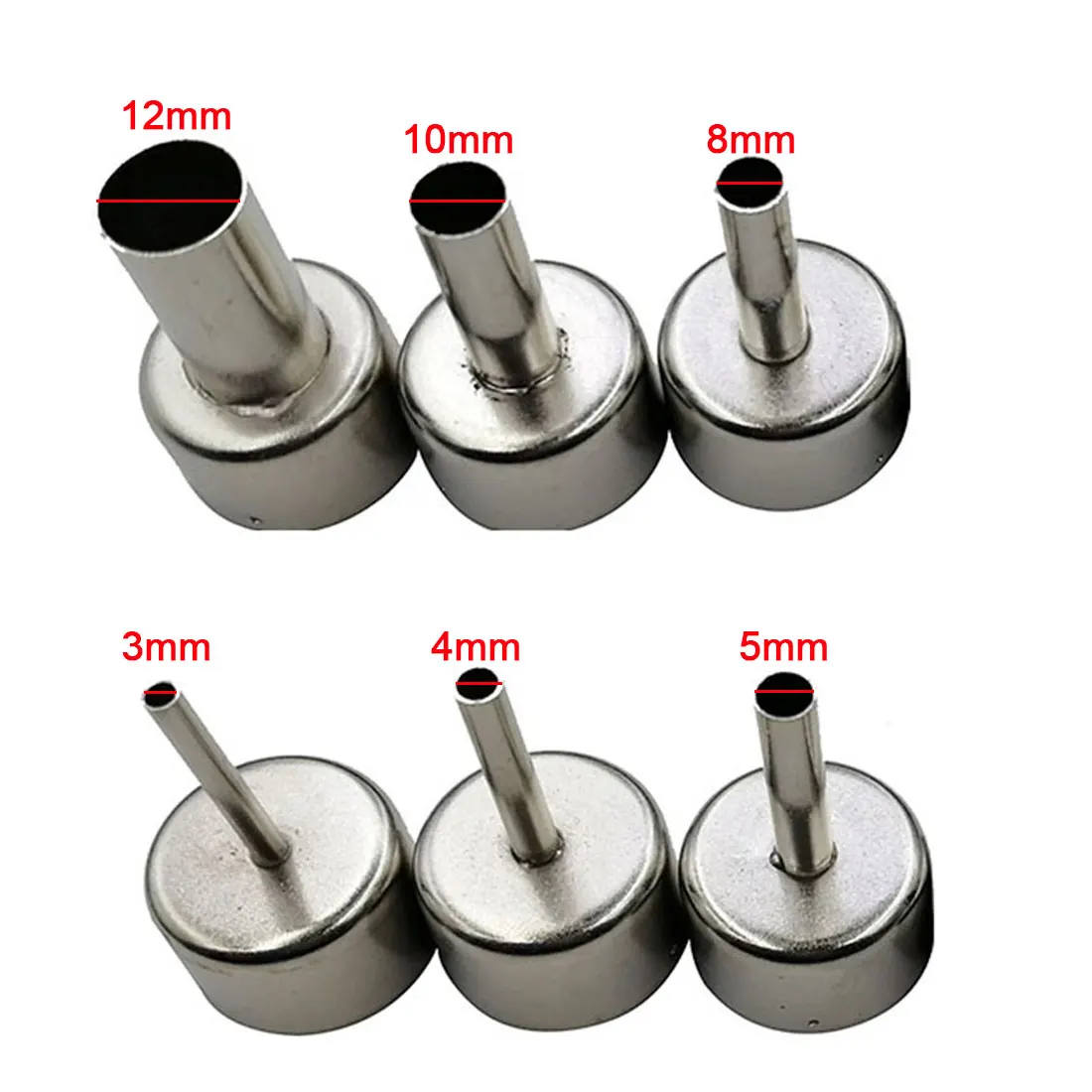 6pcs Welding Station General Nozzle Spray Gun Nozzle 858 Accessories 3 4 5 8 10 12mm
6pcs Welding Station General Nozzle Spray Gun Nozzle 858 Accessories 3 4 5 8 10 12mm