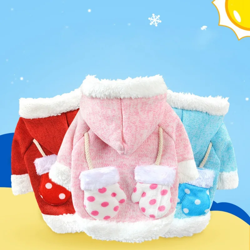 Pet Winter Warm Comfortable Knitted Fabric Hoodie Coat For Dogs Puppy Lovely Costume Glove Shape Pockets Dog Clothes Clothing
Pet Winter Warm Comfortable Knitted Fabric Hoodie Coat For Dogs Puppy Lovely Costume Glove Shape Pockets Dog Clothes Clothing