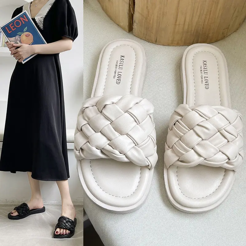 Women Fashion Brand Weave Slipper Ladies Causal Outdoor Beach Sandal Female Home Slippers Slip On Flip Flops Slides
Women Fashion Brand Weave Slipper Ladies Causal Outdoor Beach Sandal Female Home Slippers Slip On Flip Flops Slides