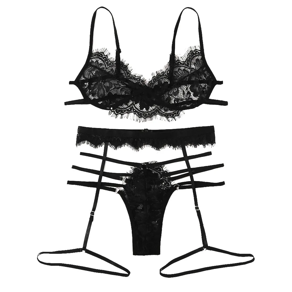 3Pcs Sexy Lingerie Set Women Sexy Underwear Lace Sleepwear Bra Briefs Garter Babydoll Erotic Porno Lenceria Mujer Costumes
3Pcs Sexy Lingerie Set Women Sexy Underwear Lace Sleepwear Bra Briefs Garter Babydoll Erotic Porno Lenceria Mujer Costumes