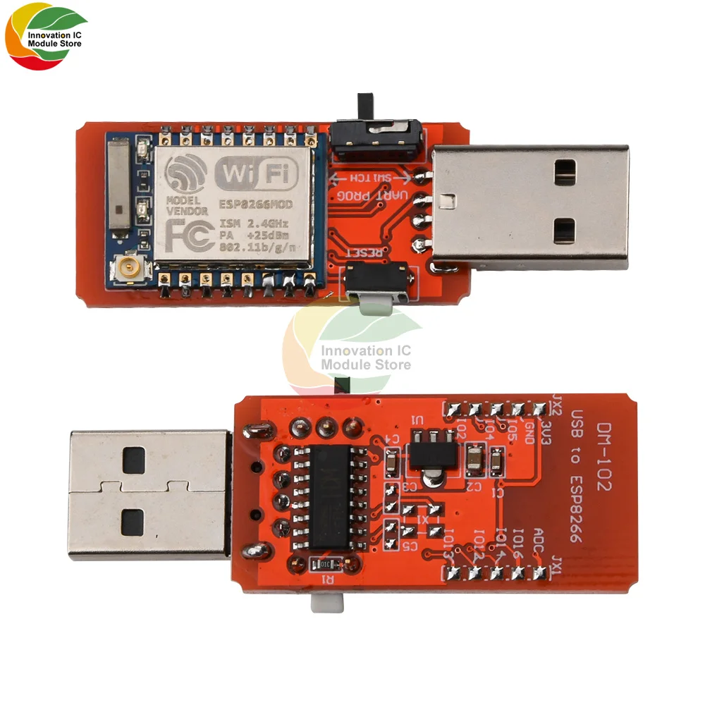 CH340G USB To ESP8266 ESP07 ESP-07 WiFi Wireless Module Converter Development Board Programmer UART Adapter 2.4GHz IPEX Antenna
CH340G USB To ESP8266 ESP07 ESP-07 WiFi Wireless Module Converter Development Board Programmer UART Adapter 2.4GHz IPEX Antenna