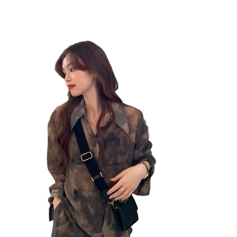 Women's Chiffon Blouse Long-sleeved Design Niche Korean Japan Style Loose Tie-dye Gradient Summer Shirt Female Tops Blusa GX1035
Women's Chiffon Blouse Long-sleeved Design Niche Korean Japan Style Loose Tie-dye Gradient Summer Shirt Female Tops Blusa GX1035