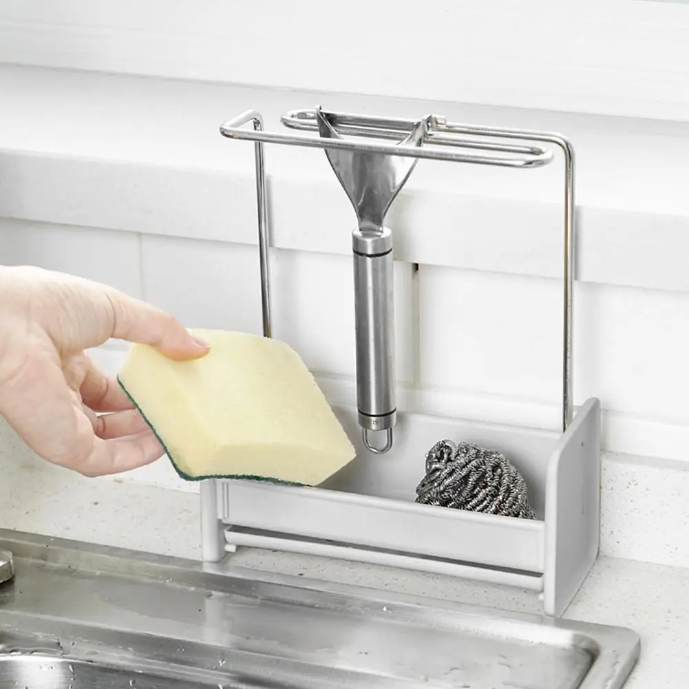 Kitchen Storage Rack Dishwashing Sponge Sponge Drain Bracket Household Bathroom Towel Shelf Finishing Rack
Kitchen Storage Rack Dishwashing Sponge Sponge Drain Bracket Household Bathroom Towel Shelf Finishing Rack