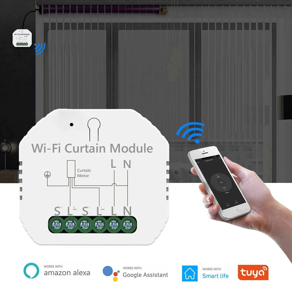 1 шт. реле двигателя Smart Life с поддержкой приложения Google Home Tuya Голосовое управление Wi-Fi модуль для занавесок переключатель для домашнего ролик...
1 шт. реле двигателя Smart Life с поддержкой приложения Google Home Tuya Голосовое управление Wi-Fi модуль для занавесок переключатель для домашнего ролик...