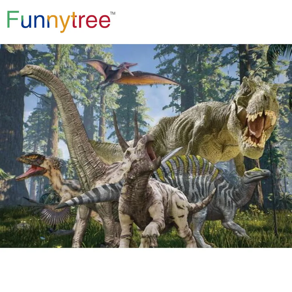 Funnytree Jungle Dinosaur Birthday Party Theme Backdrops Forest Wild Boy Grass Newborn Party Supplies Custom Poster Background
Funnytree Jungle Dinosaur Birthday Party Theme Backdrops Forest Wild Boy Grass Newborn Party Supplies Custom Poster Background