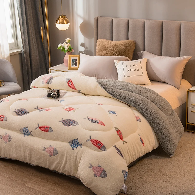 Luxury Winter Warmth Comforter Snow Velvet Berber Fleece Double-sided Lamb Down Fabric Quilt King Queen Full Thicken Blanket
Luxury Winter Warmth Comforter Snow Velvet Berber Fleece Double-sided Lamb Down Fabric Quilt King Queen Full Thicken Blanket