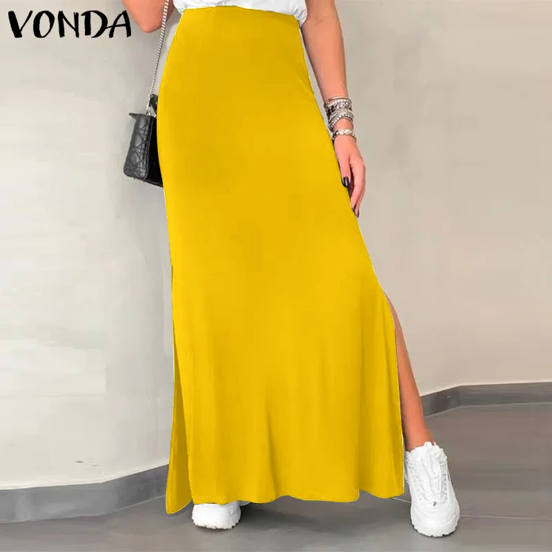 2021 женские юбки VONDA, винтажная юбка А-силуэта с высокой талией и Боковым Разрезом, женские повседневные свободные длинные юбки большого разм...
2021 женские юбки VONDA, винтажная юбка А-силуэта с высокой талией и Боковым Разрезом, женские повседневные свободные длинные юбки большого разм...