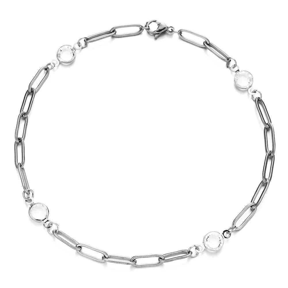 Stainless Steel Square Chain Crystal Charms Bracelet For Women Girl Metal Silver/Gold Color Crystal Shine Bracelet
Stainless Steel Square Chain Crystal Charms Bracelet For Women Girl Metal Silver/Gold Color Crystal Shine Bracelet