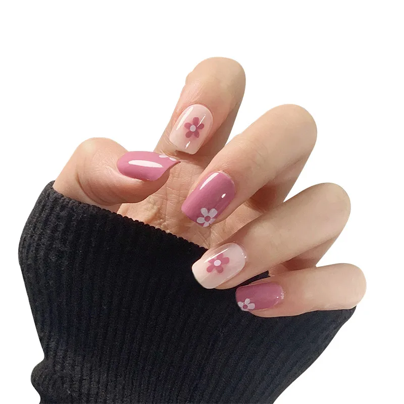 24pcs French False Nails Wave Design Fake Nails Summer Style Gradient Pink Purple Heart Flower Nail Art Tools 
24pcs French False Nails Wave Design Fake Nails Summer Style Gradient Pink Purple Heart Flower Nail Art Tools