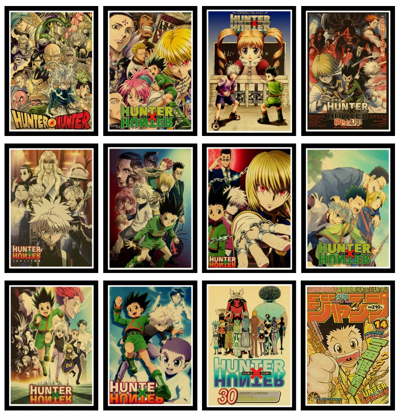 Прекрасный винтажный постер JL HUNTER x HUNTER Jpanese Anime в стиле ретро, настенные наклейки из крафт-бумаги, принты для бара и домашнего декора
Прекрасный винтажный постер JL HUNTER x HUNTER Jpanese Anime в стиле ретро, настенные наклейки из крафт-бумаги, принты для бара и домашнего декора