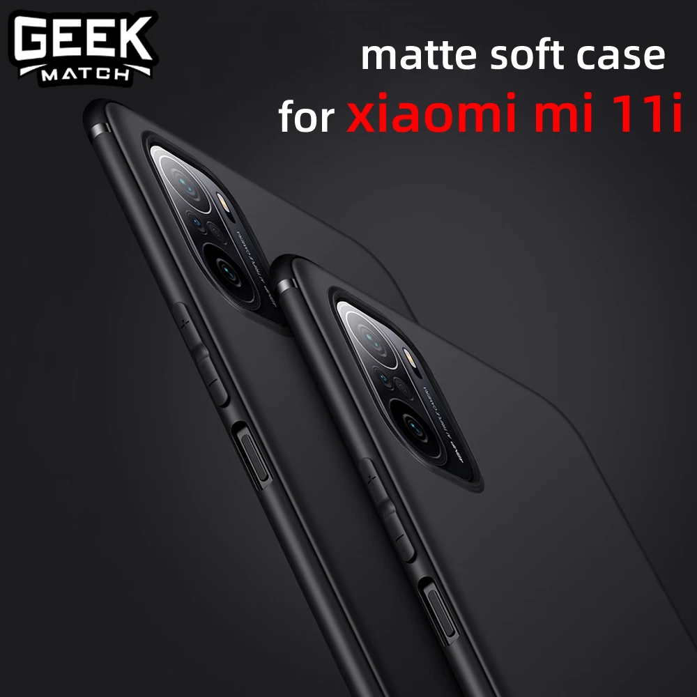 Матовый чехол для xiaomi mi 11i mi11i силиконовый из ТПУ мягкая оригинальная ультра