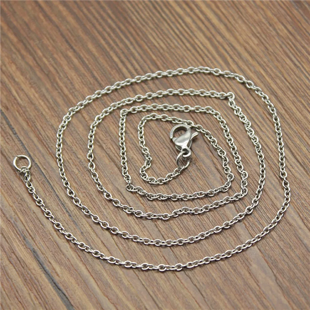 5pcs 1.5mm Width 50cm Length Stainless Steel Necklace Chain With Lobster Clasp Necklace Chain Jewelry Findings 
5pcs 1.5mm Width 50cm Length Stainless Steel Necklace Chain With Lobster Clasp Necklace Chain Jewelry Findings