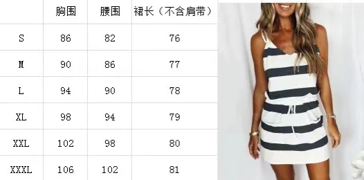 New style European and American women's dress with drawstring color sling dress
New style European and American women's dress with drawstring color sling dress