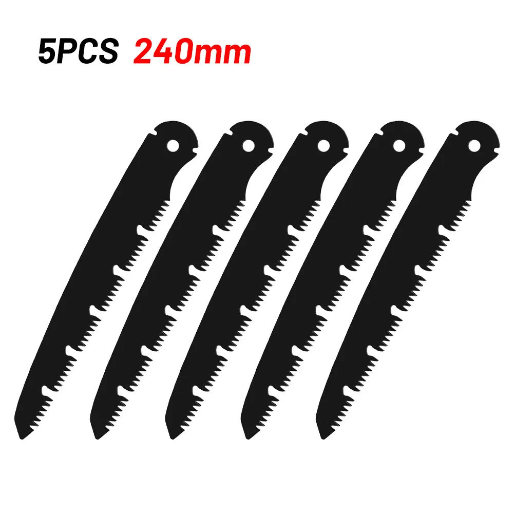 5PCS Camping Folding Saw Replacement Blades Garden Folding Saw Blades For Replacement Tool ONLY Saw Blades