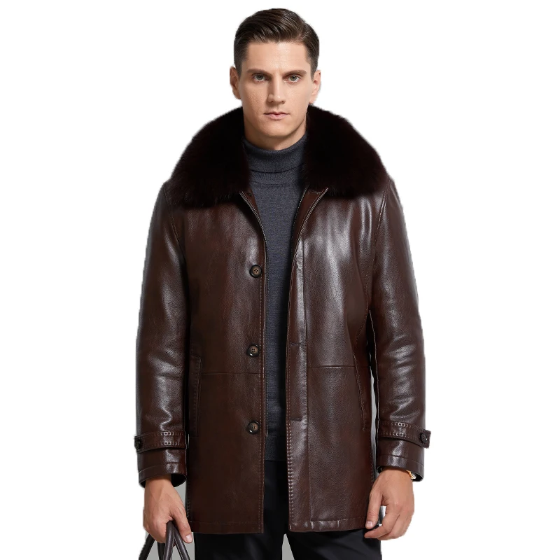 Winter Men's Jacket New Arrival Outdoor Winter Warm Leather Jacket for MenWarm Gold Rex Rabbit Fur Liner Mink Fur Collar, M-4XL
Winter Men's Jacket New Arrival Outdoor Winter Warm Leather Jacket for MenWarm Gold Rex Rabbit Fur Liner Mink Fur Collar, M-4XL