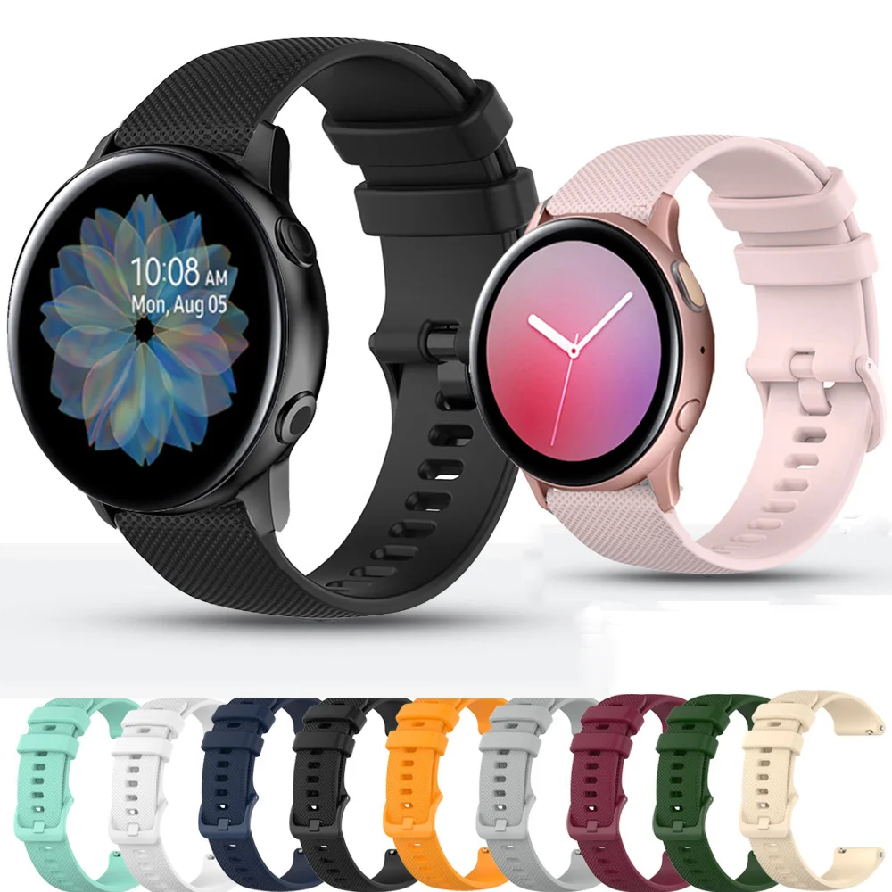 For Samsung Galaxy Watch Active 2 40mm 44mm Strap Silicone Watchband For Galaxy Watch 3 41mm Gear Sport S2 Classic 20mm Bracelet
For Samsung Galaxy Watch Active 2 40mm 44mm Strap Silicone Watchband For Galaxy Watch 3 41mm Gear Sport S2 Classic 20mm Bracelet