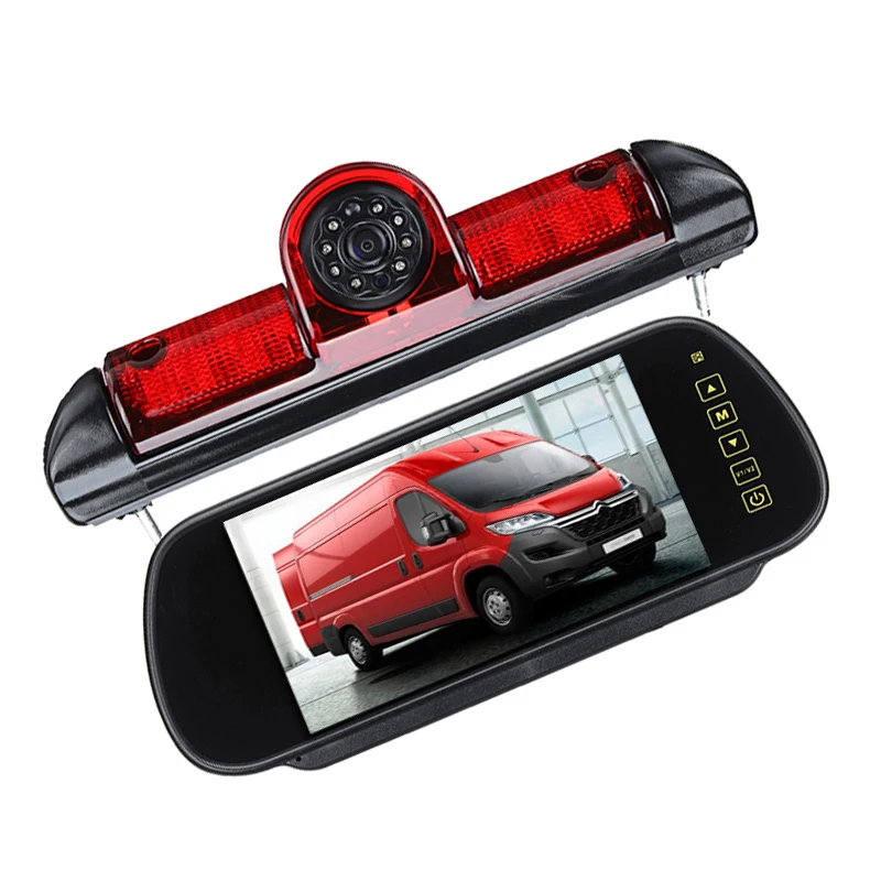 7-Inch LED Display + Reversing View Camera With Brake Light CMOS With Ruler For Fiat Ducato For Citroen Relay Peugeot Boxer
7-Inch LED Display + Reversing View Camera With Brake Light CMOS With Ruler For Fiat Ducato For Citroen Relay Peugeot Boxer