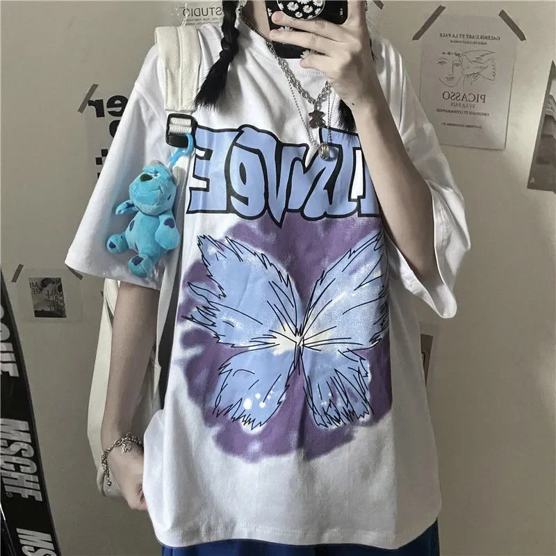 Harajuku Women's t-shirts korean Oversized Tshirt Tops vintage aesthetic gothic punk shirt armour anime graphic punk clothes ins
Harajuku Women's t-shirts korean Oversized Tshirt Tops vintage aesthetic gothic punk shirt armour anime graphic punk clothes ins