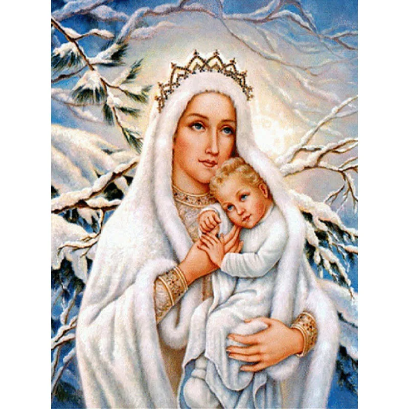 Religion Diamond Painting Virgin Baby Full Drill 5D DIY Diamond Embroidery Snow Tree Cross Stitch Mosaic Handmade Gift R15
Religion Diamond Painting Virgin Baby Full Drill 5D DIY Diamond Embroidery Snow Tree Cross Stitch Mosaic Handmade Gift R15