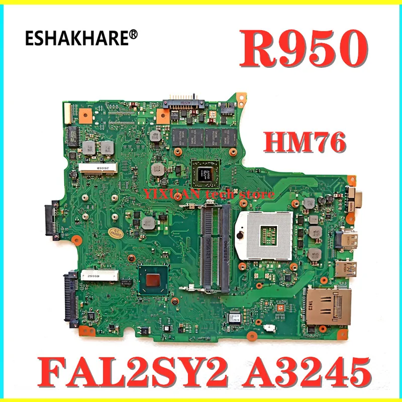 Материнская плата для ноутбука Toshiba Tecra R950 177 материнская 216 0833018 HM76 FAL2SY2 A3245 DDR3 100%
