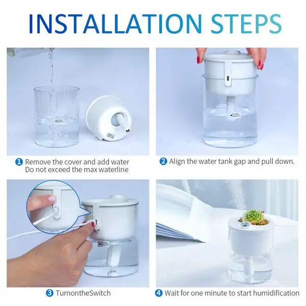 Desk Humidifier, USB Cool Mist Humidifier, Quiet Ultrasonic Mini Humidifiers for Bedroom Home Baby Office, Timed Auto Shut-Off,
Desk Humidifier, USB Cool Mist Humidifier, Quiet Ultrasonic Mini Humidifiers for Bedroom Home Baby Office, Timed Auto Shut-Off,