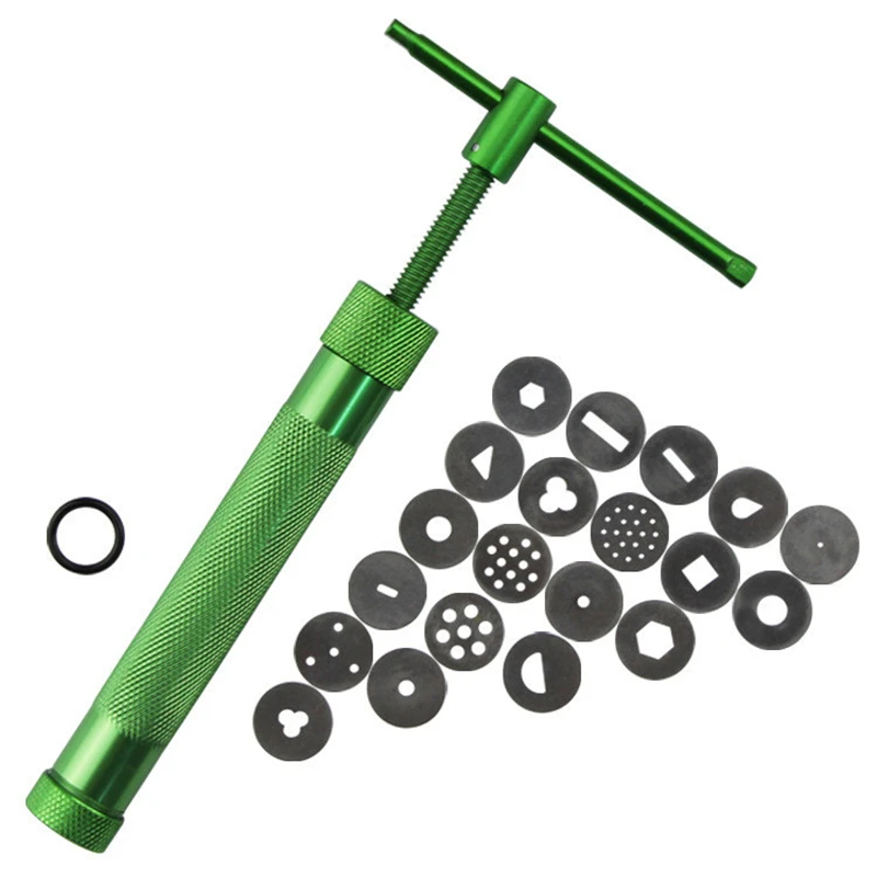 Stainless Steel Clay Extruder Sugar Paste Extruder Cake Fondant Decorating Tool Set Ceramics Pottery Clay Extruders Mixers
Stainless Steel Clay Extruder Sugar Paste Extruder Cake Fondant Decorating Tool Set Ceramics Pottery Clay Extruders Mixers
