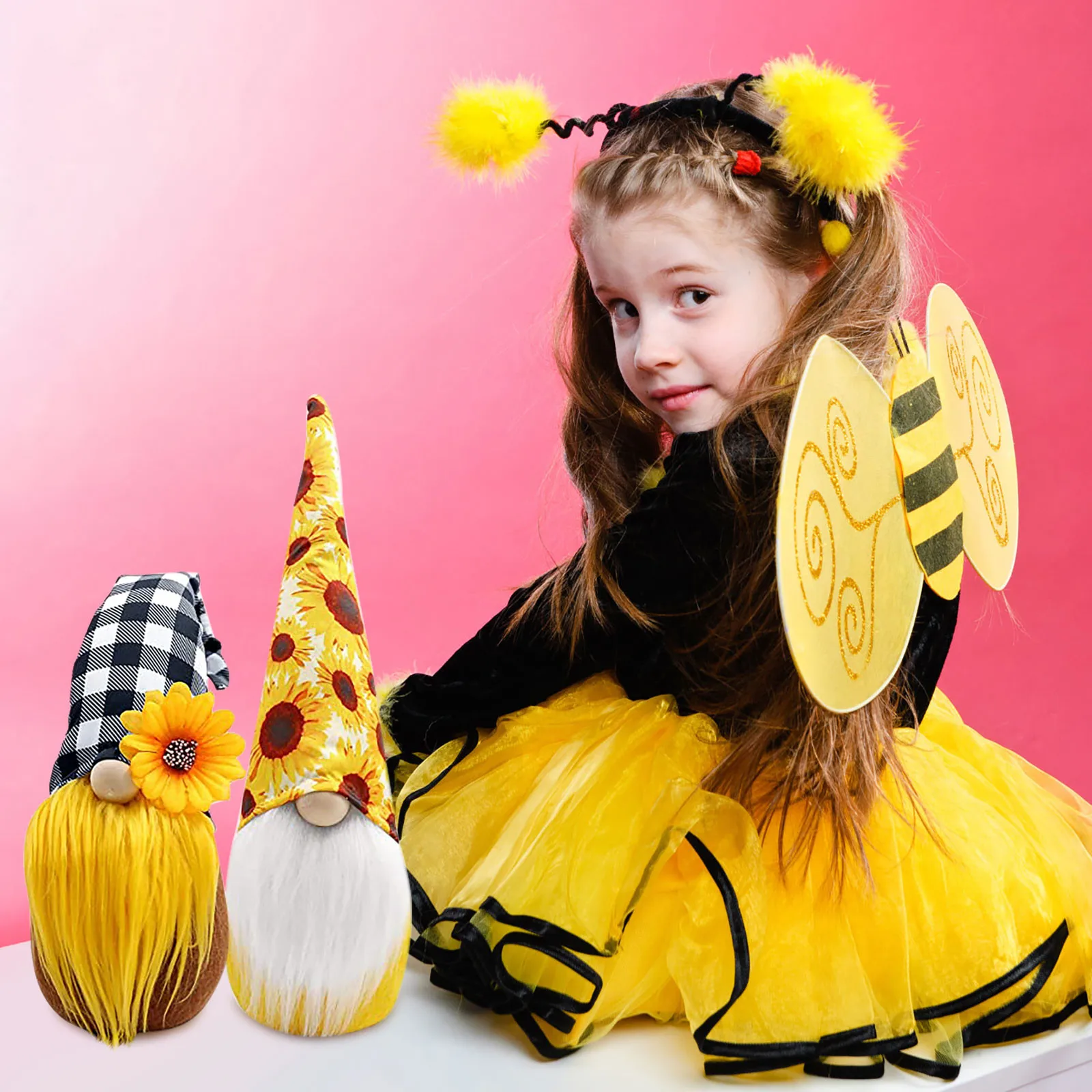 

Children's toys bee festival home decoration bee dwarf faceless doll doll decoration home decoration HOT мягкие игѬђки 40*
