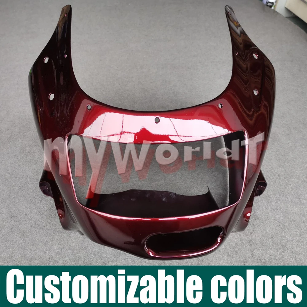 Подходит для Кавасаки ZZR1100 C ZX 11 1990 1991 1992 передний верхний обтекатель фары носовой
