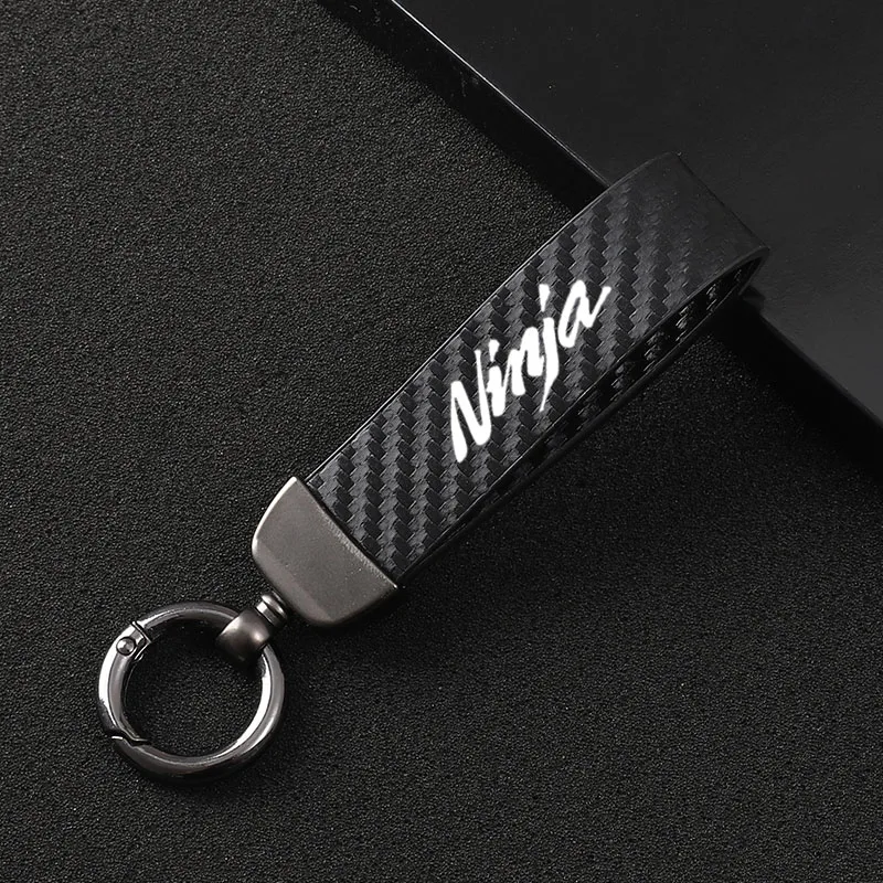 Высококачественный кожаный брелок для ключей с пряжкой в форме подковы Kawasaki Ninja
