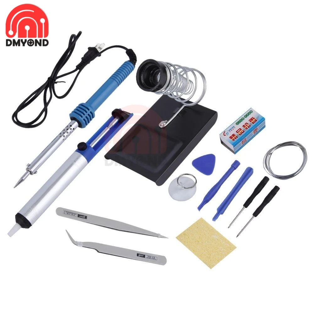 14 in 1 60W 110V Soldering Iron Kit Electric Soldering Iron Kit US Plug Welding Solder Rework Station Heat Pencil Repair Tools
14 in 1 60W 110V Soldering Iron Kit Electric Soldering Iron Kit US Plug Welding Solder Rework Station Heat Pencil Repair Tools