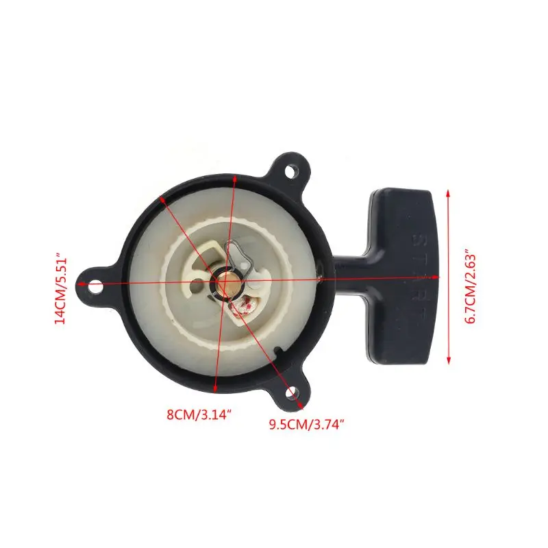 Rewind Pull Recoil Starter Fit for BR340 BR320 BR430 Brush Cutter Strimmer Lawn Mower Garden Tools
Rewind Pull Recoil Starter Fit for BR340 BR320 BR430 Brush Cutter Strimmer Lawn Mower Garden Tools