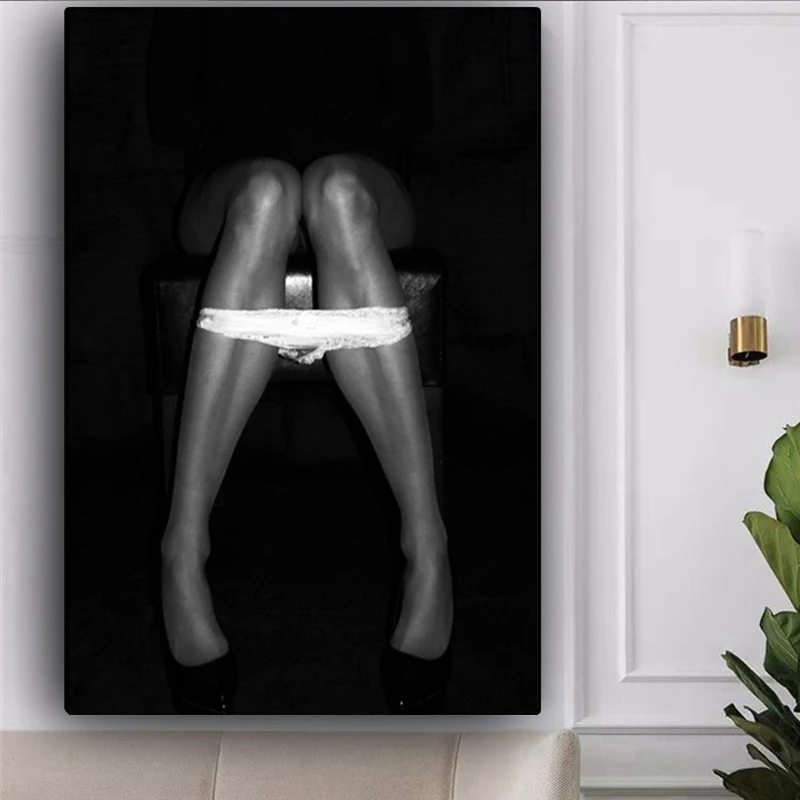 Modern Sexy Girl on The Toilet Black and White Women Canvas Painting Art Posters and Prints Wall Art Pictures for Living Room
Modern Sexy Girl on The Toilet Black and White Women Canvas Painting Art Posters and Prints Wall Art Pictures for Living Room