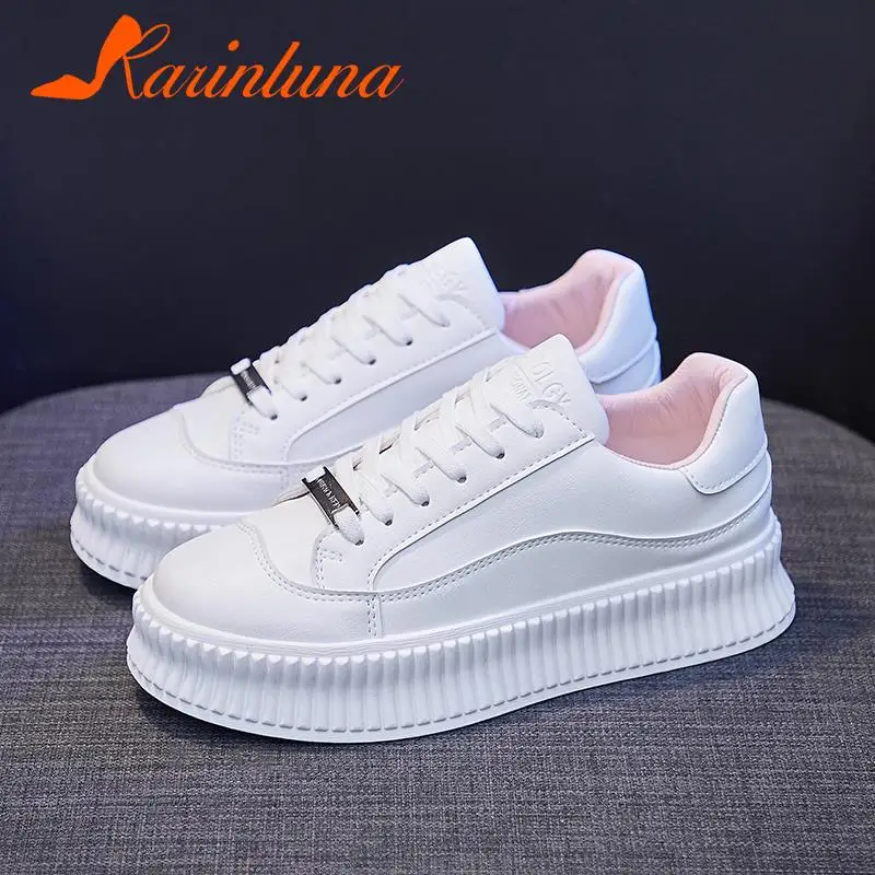 KARINLUNA Brand Design Female Platform White Sneakers Fashion Lace-up Thick Bottom Sneakers Women Casual Flats Shoes Woman
KARINLUNA Brand Design Female Platform White Sneakers Fashion Lace-up Thick Bottom Sneakers Women Casual Flats Shoes Woman