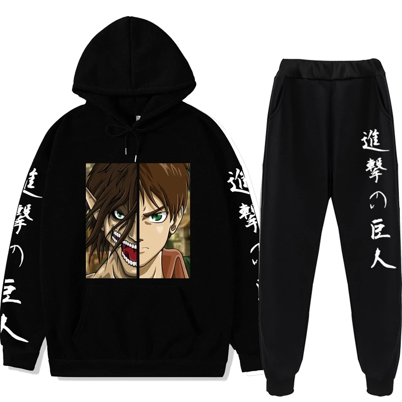 Women's Sweatshirt 2-piece Set Attack on Giant Harajuku Autumn/Winter Hoodie Personalized Fashion Unisex Streetwear Sports Suit
Women's Sweatshirt 2-piece Set Attack on Giant Harajuku Autumn/Winter Hoodie Personalized Fashion Unisex Streetwear Sports Suit