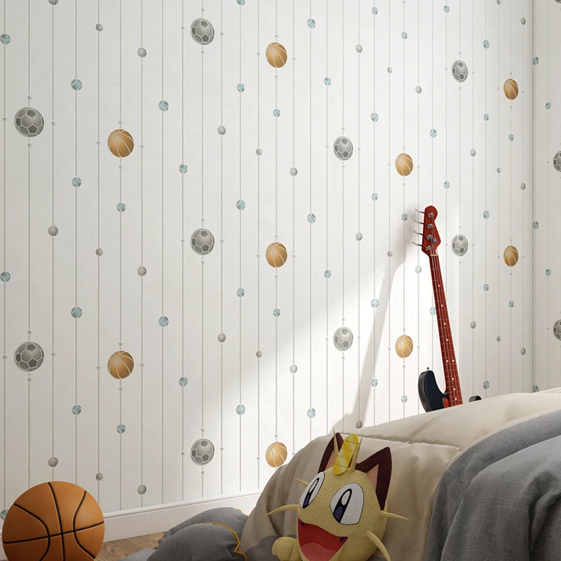 Cartoon Football Wallpaper for Children Bedroom Blue Yellow Wallpaper Roll for Kids Boy Girls Room Walls Papel Pintado
Cartoon Football Wallpaper for Children Bedroom Blue Yellow Wallpaper Roll for Kids Boy Girls Room Walls Papel Pintado