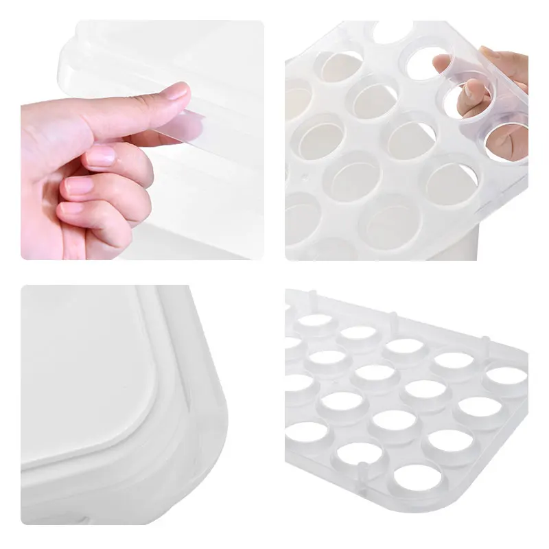 24 Grid Kitchen Crisper Plastic Egg Container Case Refrigerator Food Fresh Shelf Storage Box Fridge Tools Portable Egg Organizer
24 Grid Kitchen Crisper Plastic Egg Container Case Refrigerator Food Fresh Shelf Storage Box Fridge Tools Portable Egg Organizer