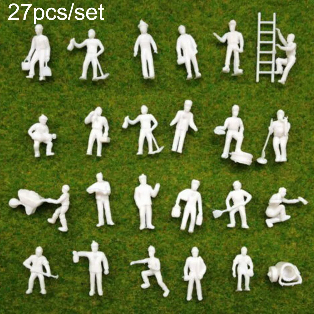 27PC Model Railway Train People Figures HO OO Gauge 20mm WORKMEN WHITE Garden Decorations Physical Simulation Model
27PC Model Railway Train People Figures HO OO Gauge 20mm WORKMEN WHITE Garden Decorations Physical Simulation Model