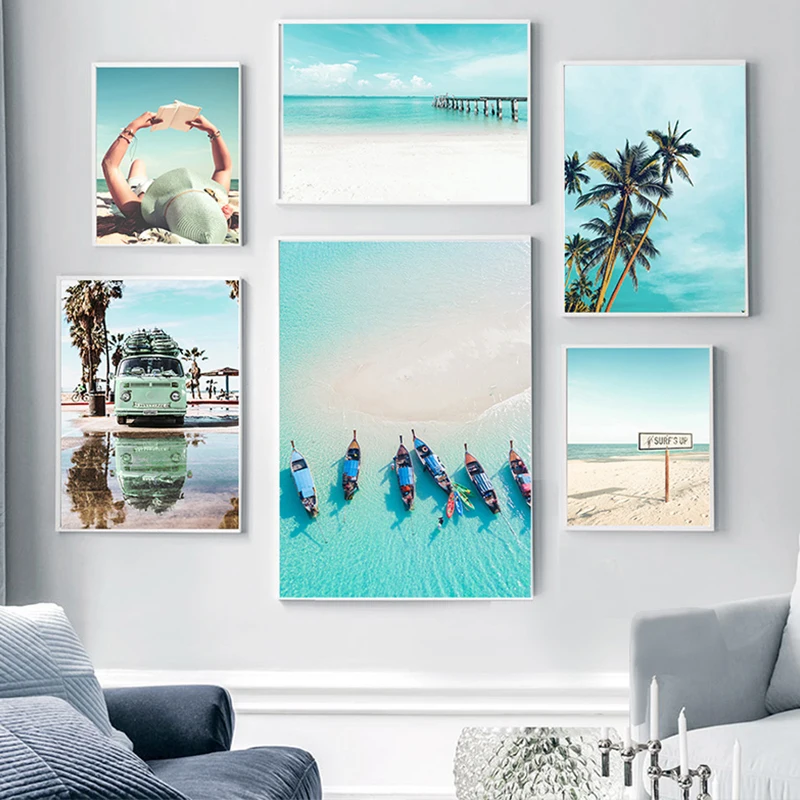 Fishing Boat Palm Tree Coastal Beach Bus Canvas Art Poster Nordic Cool Summer Landscape Print Wall Pictures Painting Home Decor
Fishing Boat Palm Tree Coastal Beach Bus Canvas Art Poster Nordic Cool Summer Landscape Print Wall Pictures Painting Home Decor