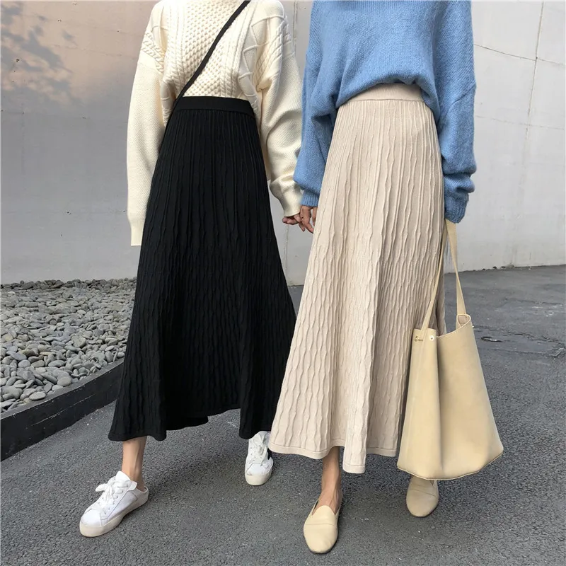 Women's black beige knitted Skirt 2020 Spring autumn bohemian beach party Skirts A line sexy Long plus size casual free ship
Women's black beige knitted Skirt 2020 Spring autumn bohemian beach party Skirts A line sexy Long plus size casual free ship