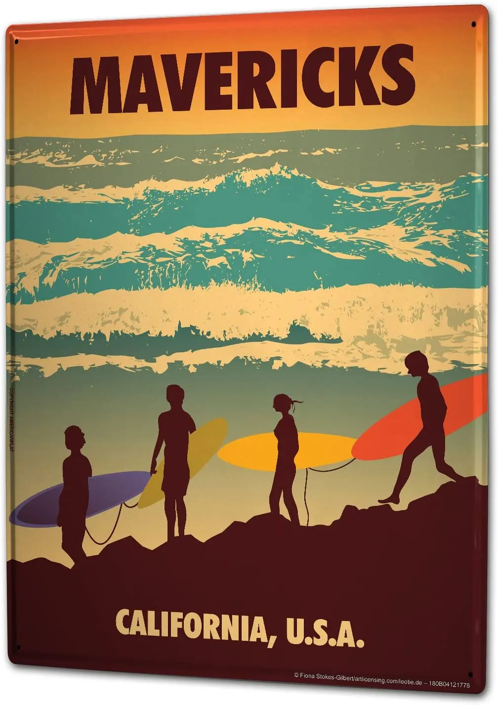 SINCE 2004 Nostalgic Tin Sign Metal Plate Decorative Sign Home Decor Plaques Wall Plate Mavericks California Surfer Waves
SINCE 2004 Nostalgic Tin Sign Metal Plate Decorative Sign Home Decor Plaques Wall Plate Mavericks California Surfer Waves