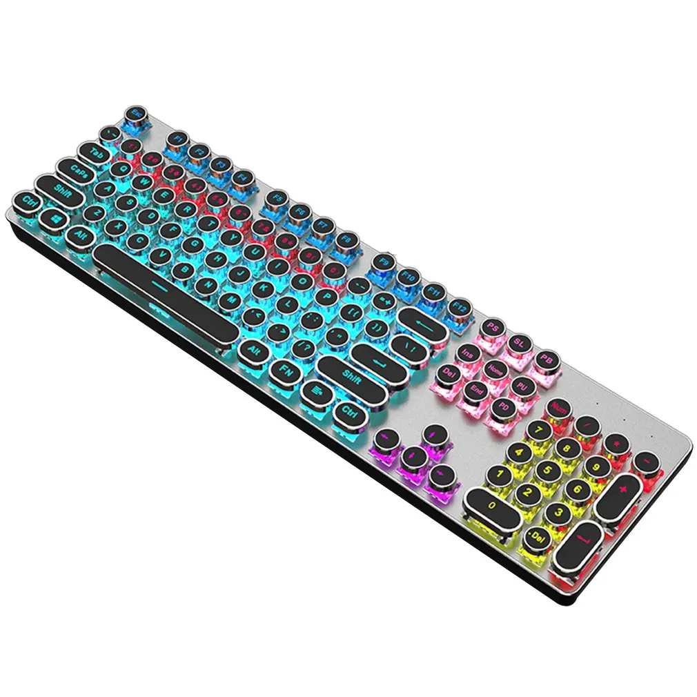 Punk Version USB Wired104 Keys Mechanical Keyboard LED Backlit Axis Gaming Mechanical Keyboards For Desktop Upgraded Of The Knob
Punk Version USB Wired104 Keys Mechanical Keyboard LED Backlit Axis Gaming Mechanical Keyboards For Desktop Upgraded Of The Knob