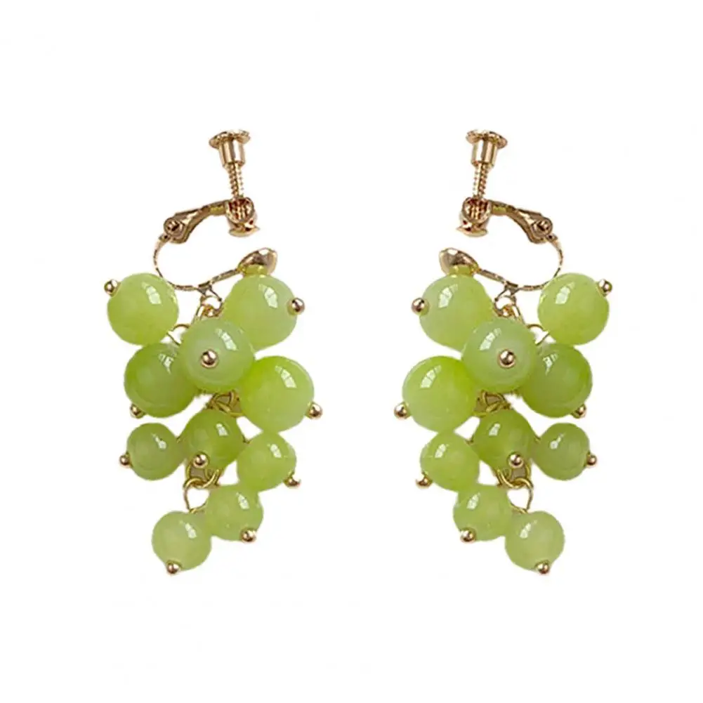 1 Pair Stylish Hook Earrings Grape Shape Round Beads Piercing Hook Earrings Accessories Non Piercing Ear Clip for Daily Life
1 Pair Stylish Hook Earrings Grape Shape Round Beads Piercing Hook Earrings Accessories Non Piercing Ear Clip for Daily Life