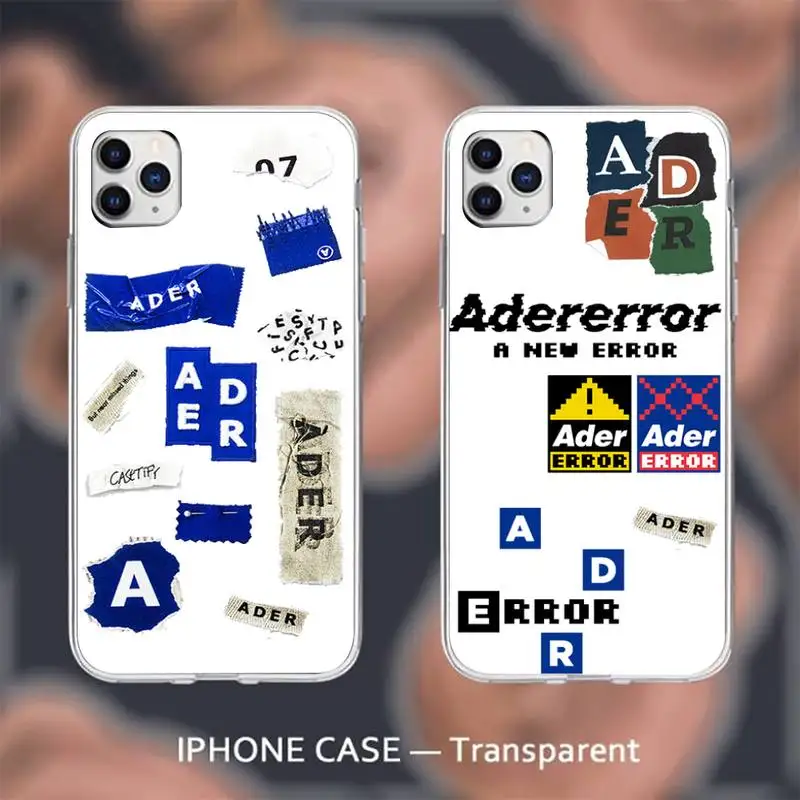 Korean Street Fashion ADER Phone Case Transparent For iPhone 13 12 11 8 7 6 S Mini Pro X XS XR MAX Plus Cover Funda Shell
Korean Street Fashion ADER Phone Case Transparent For iPhone 13 12 11 8 7 6 S Mini Pro X XS XR MAX Plus Cover Funda Shell
