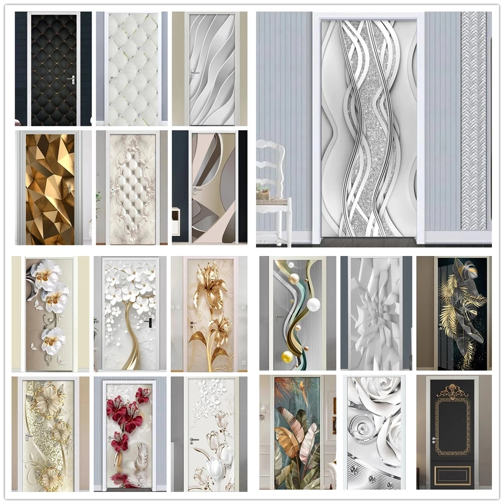 Self Adhesive Wallpapers Renovation DIY PVC Stickers On Door Waterproof Entrance Home Flower Decoration Decal Print Art Picture
Self Adhesive Wallpapers Renovation DIY PVC Stickers On Door Waterproof Entrance Home Flower Decoration Decal Print Art Picture