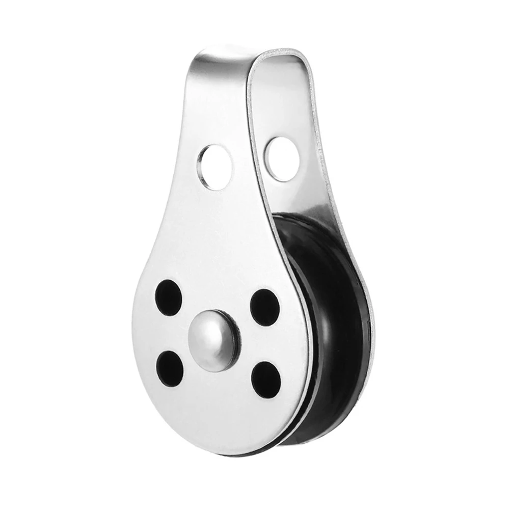 Stainless Steel Pulley Single Wheel Load Bearing Swivel Lifting Rope Pulley Strong Load Bearing Ability Lifting Rope Pulley 
Stainless Steel Pulley Single Wheel Load Bearing Swivel Lifting Rope Pulley Strong Load Bearing Ability Lifting Rope Pulley