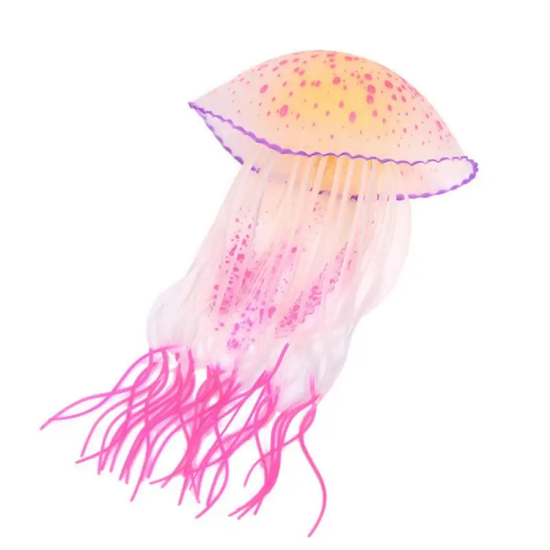 Фото Аквариумный аквариум имитирует медузу ландшафтное украшение маленький мягкий