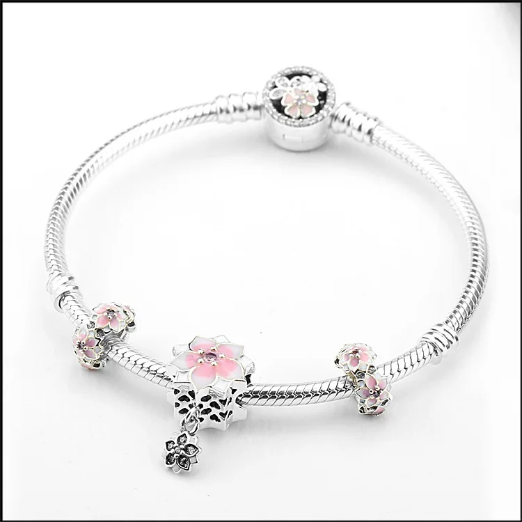 Original 925 Sterling Silver A complete set Bracelet Poetic Blooms pandora Bracelet Bangle Fit Women Bead Charm DIY Jewelry
Original 925 Sterling Silver A complete set Bracelet Poetic Blooms pandora Bracelet Bangle Fit Women Bead Charm DIY Jewelry