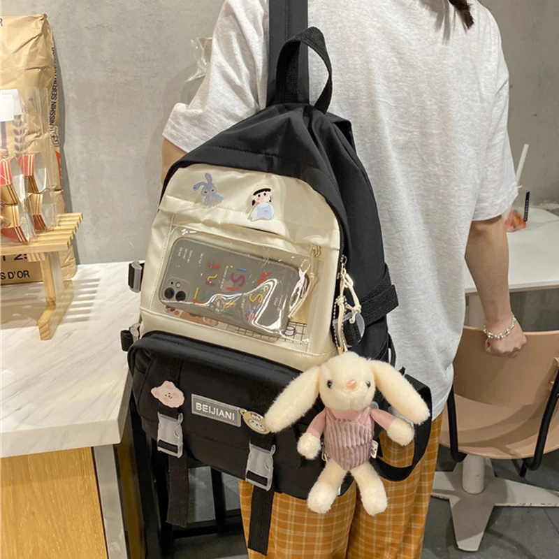 New Panelled Backpack Women's Large Capacity Nylon School Bag Female Multifunctional Travel Rucksack Cute Girls Student Bookbags
New Panelled Backpack Women's Large Capacity Nylon School Bag Female Multifunctional Travel Rucksack Cute Girls Student Bookbags