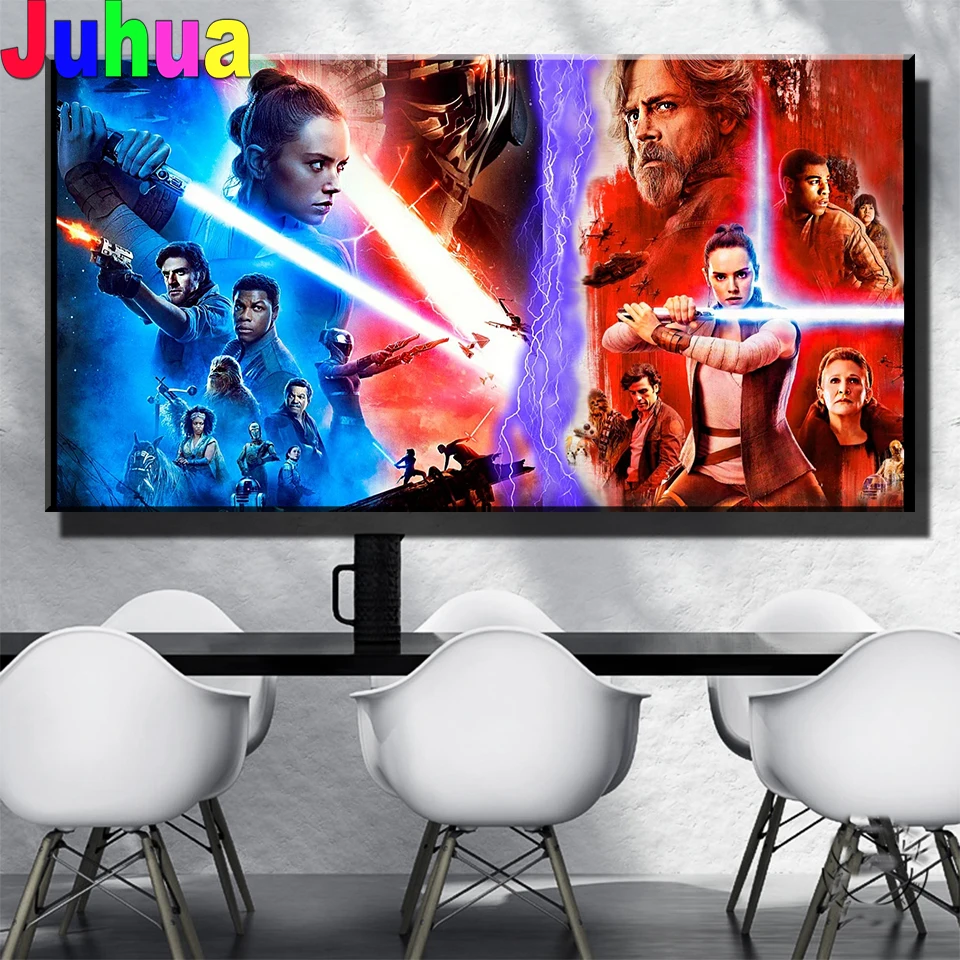 Картина из страз «Звездные войны» 5D «сделай сам», квадратная стразы, мозаика, украшение для дома, наборы для вышивки крестиком, алмазная вышивка, персонажи фильма
Картина из страз «Звездные войны» 5D «сделай сам», квадратная стразы, мозаика, украшение для дома, наборы для вышивки крестиком, алмазная вышивка, персонажи фильма